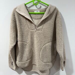 Oversized zip hoodie